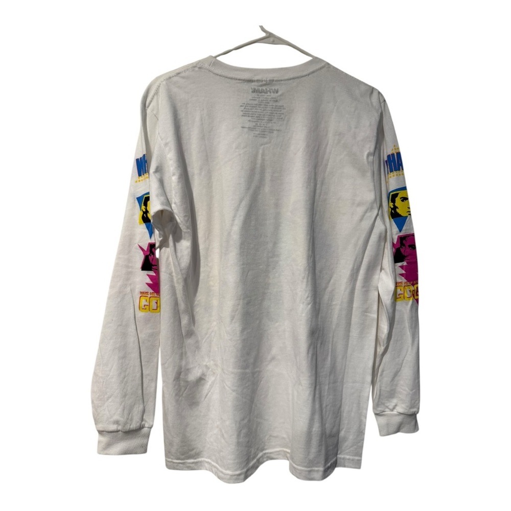 WHAM! Graphic Long Sleeve T-Shirt Band Tee Size M Cotton - Picture 2 of 8